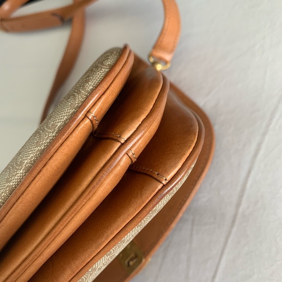 Vintage Celine Caramel Macadam Crossbody Shoulder Bag - Picture 11 of 12